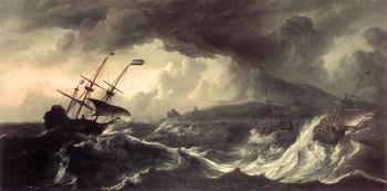 盧多爾夫 巴尅赫伊森 Ships Running Aground in a Storm 盧多爾夫 巴尅赫伊森 Ships Running Aground in a Storm